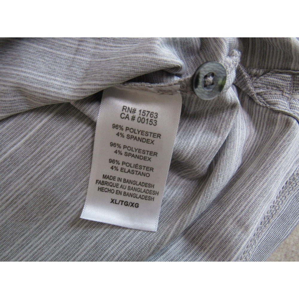 Champion UNI Panthers Polo Shirt Mens XL Grey Striped University Northern Iowa - Picture 4 of 6
